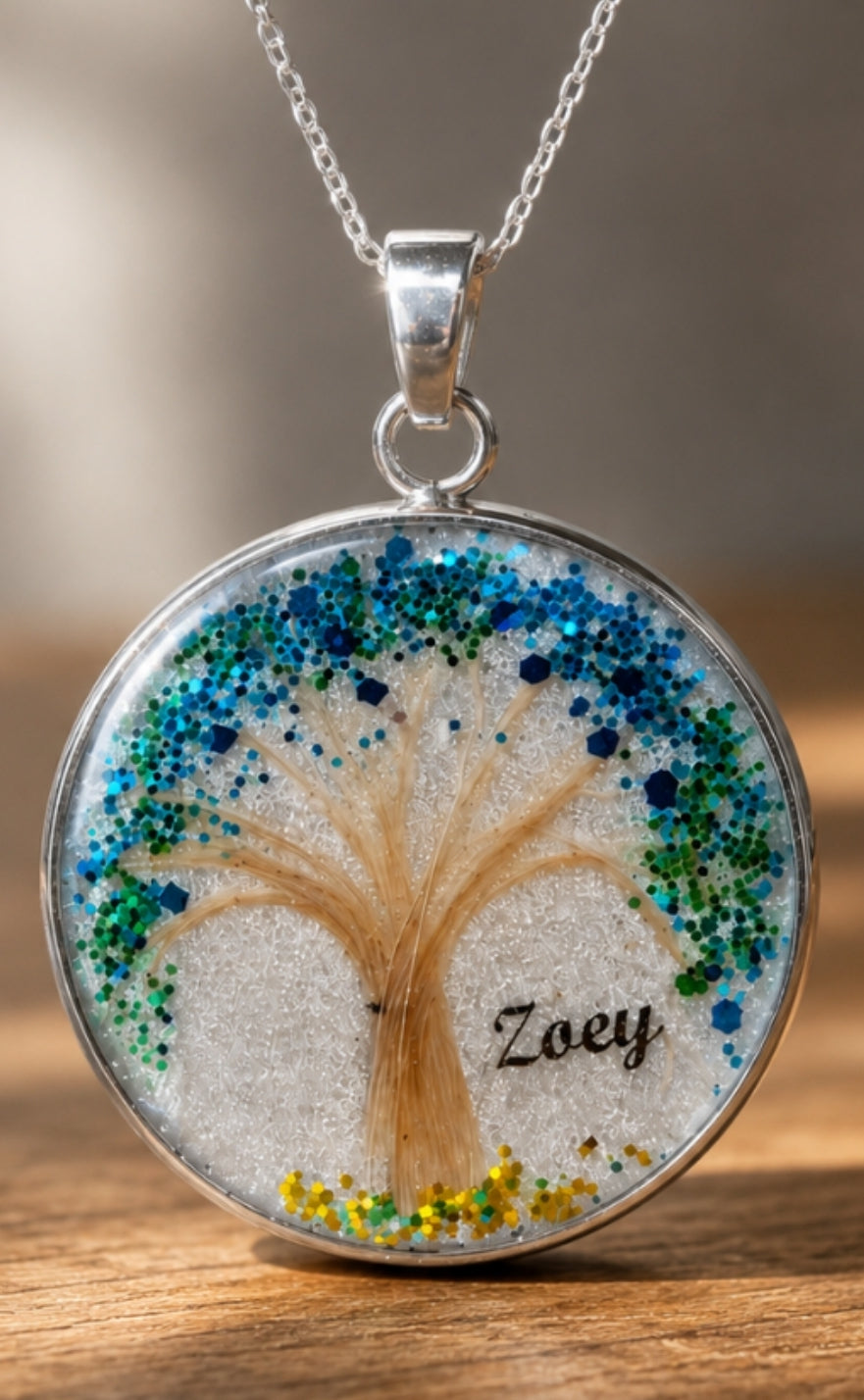 Personalized Hair Keepsake Pendant - Tree of Life