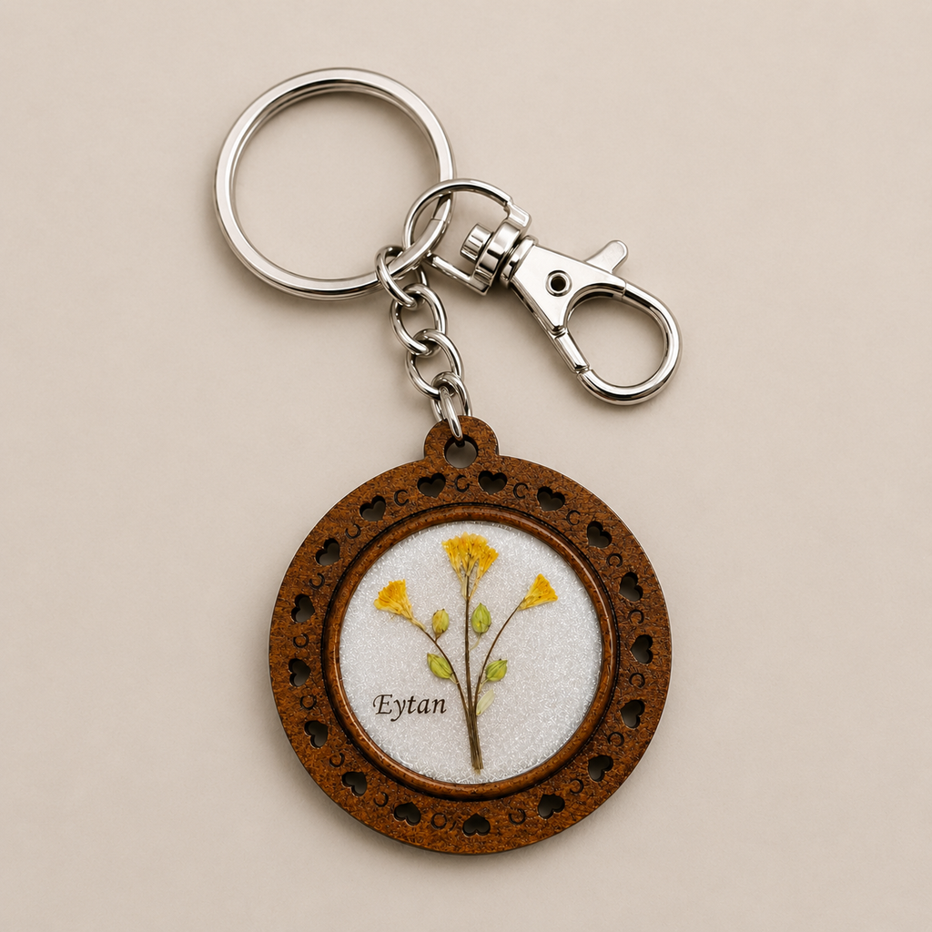 Personalized Hair Keepsake Pendant - Floral
