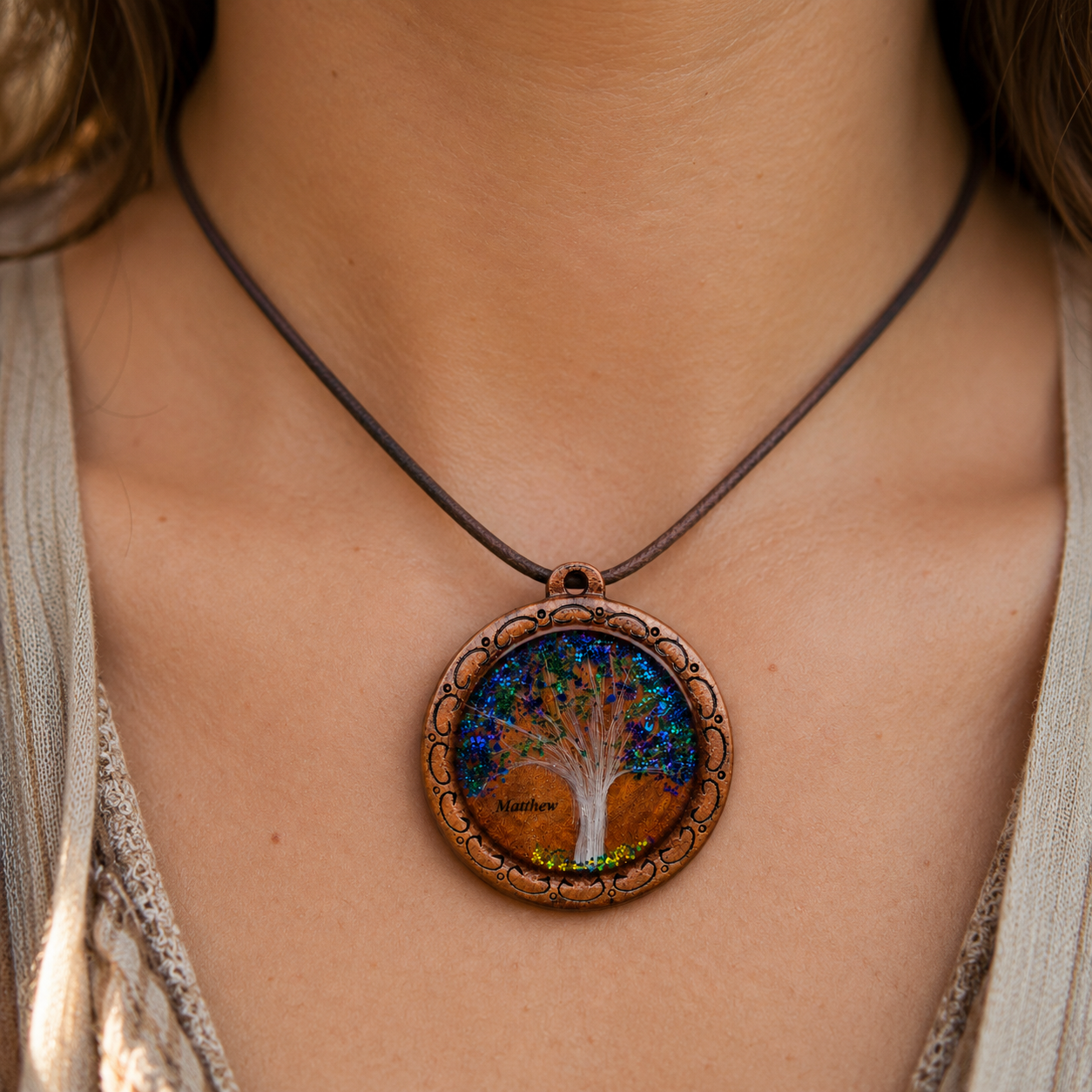 Personalized Hair Keepsake Pendant - Tree of Life