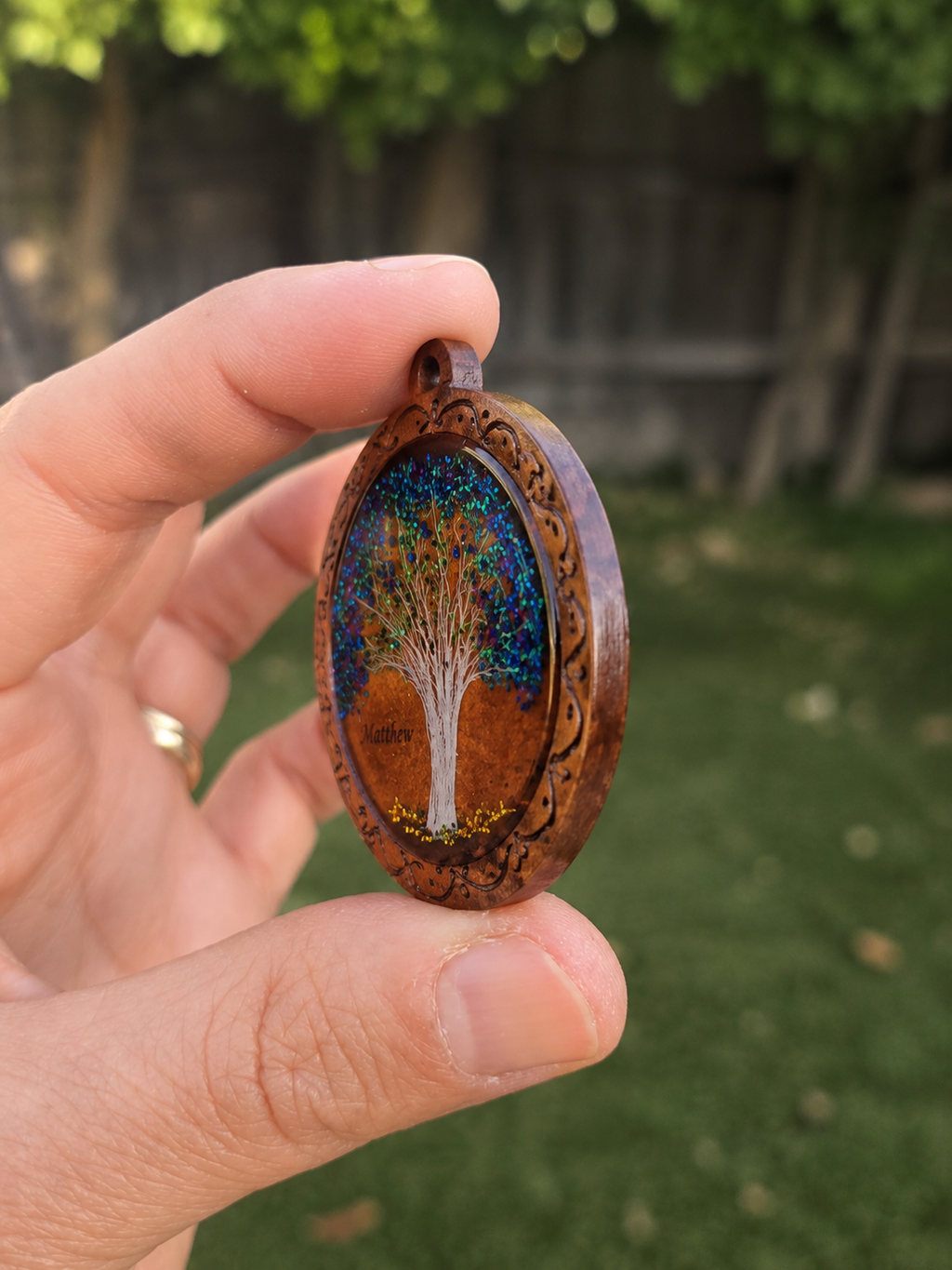 Personalized Hair Keepsake Pendant - Tree of Life