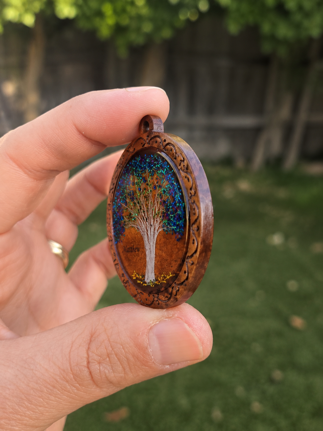 Personalized Hair Keepsake Pendant - Tree of Life