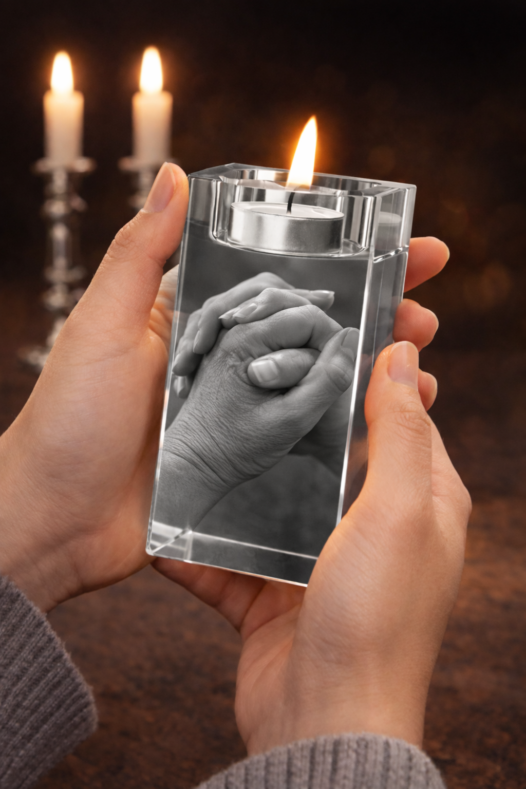 Personalised Photo Candle Holder