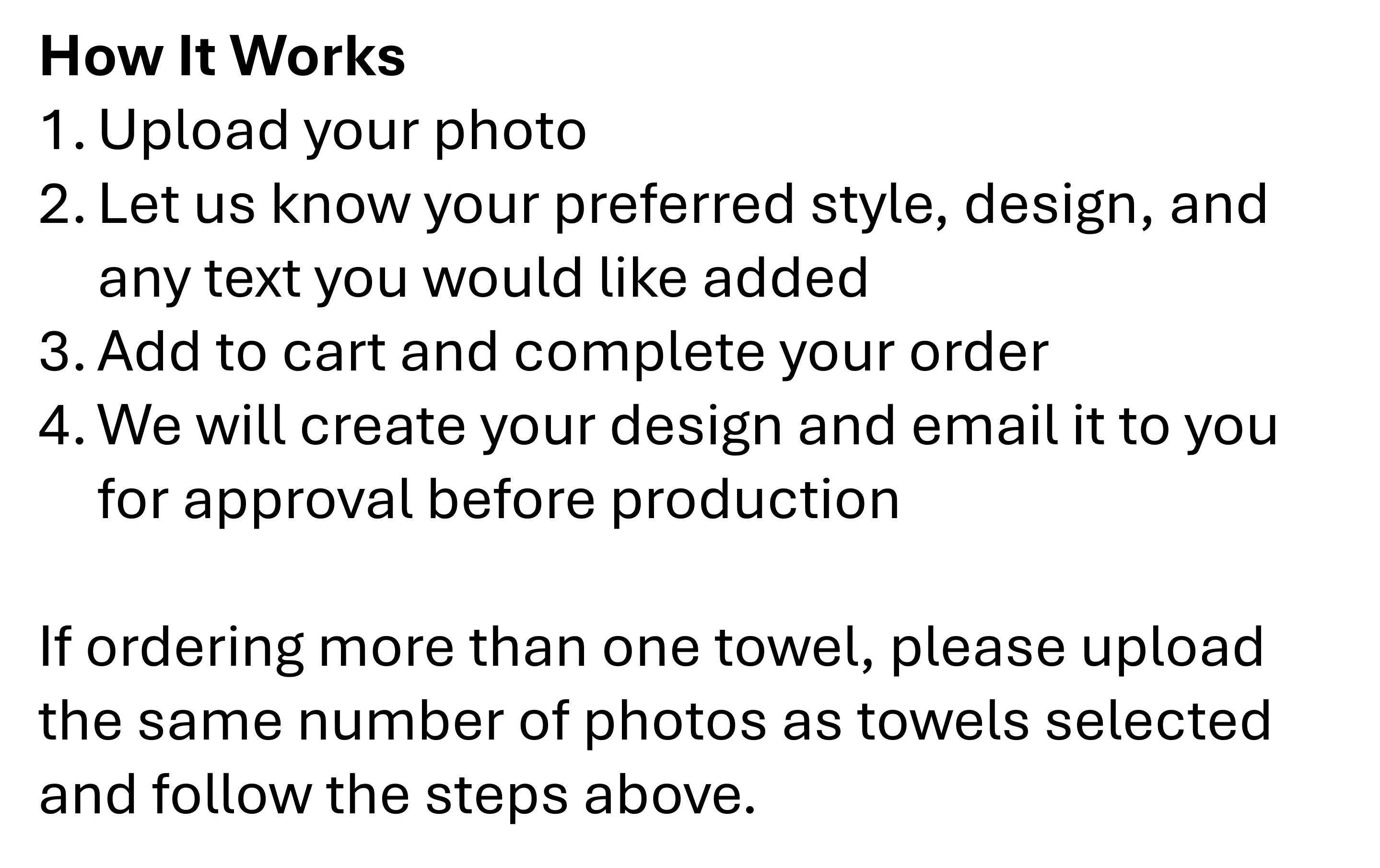 Personalised Photo Face Towel
