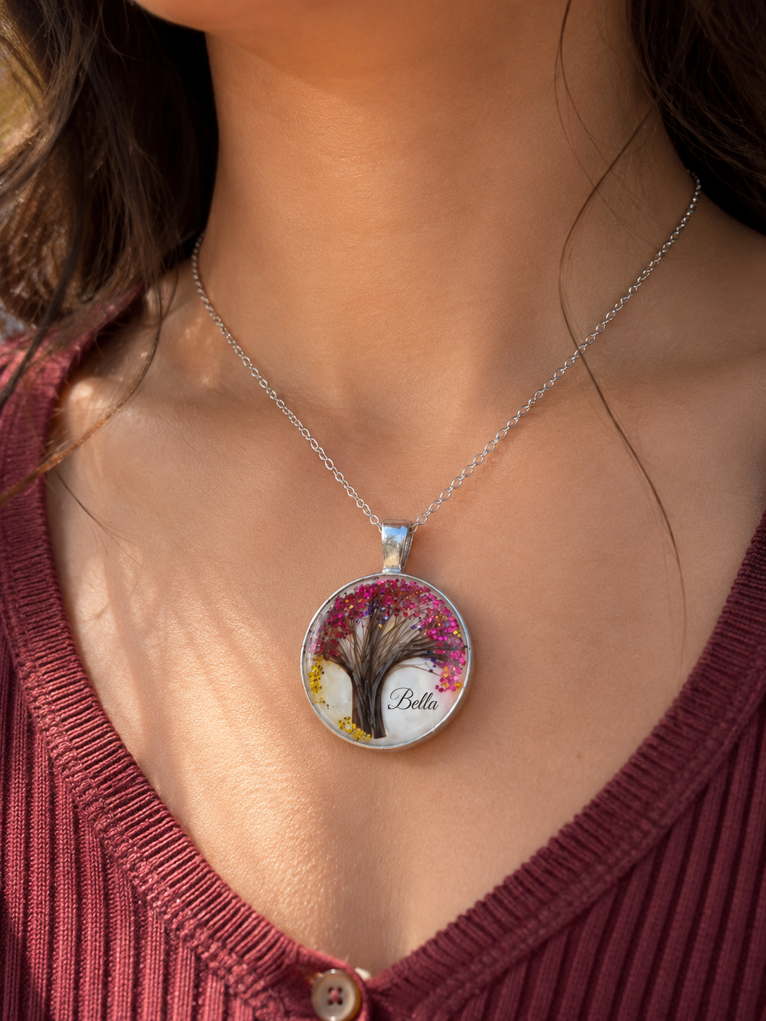Personalized Hair Keepsake Pendant - Tree of Life