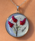 Personalized Hair Keepsake Pendant - Floral