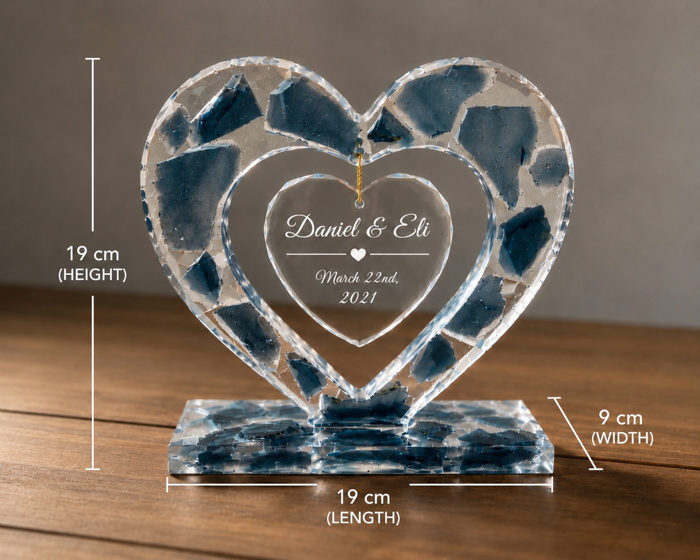 Personalized Chuppah Glass Keepsake