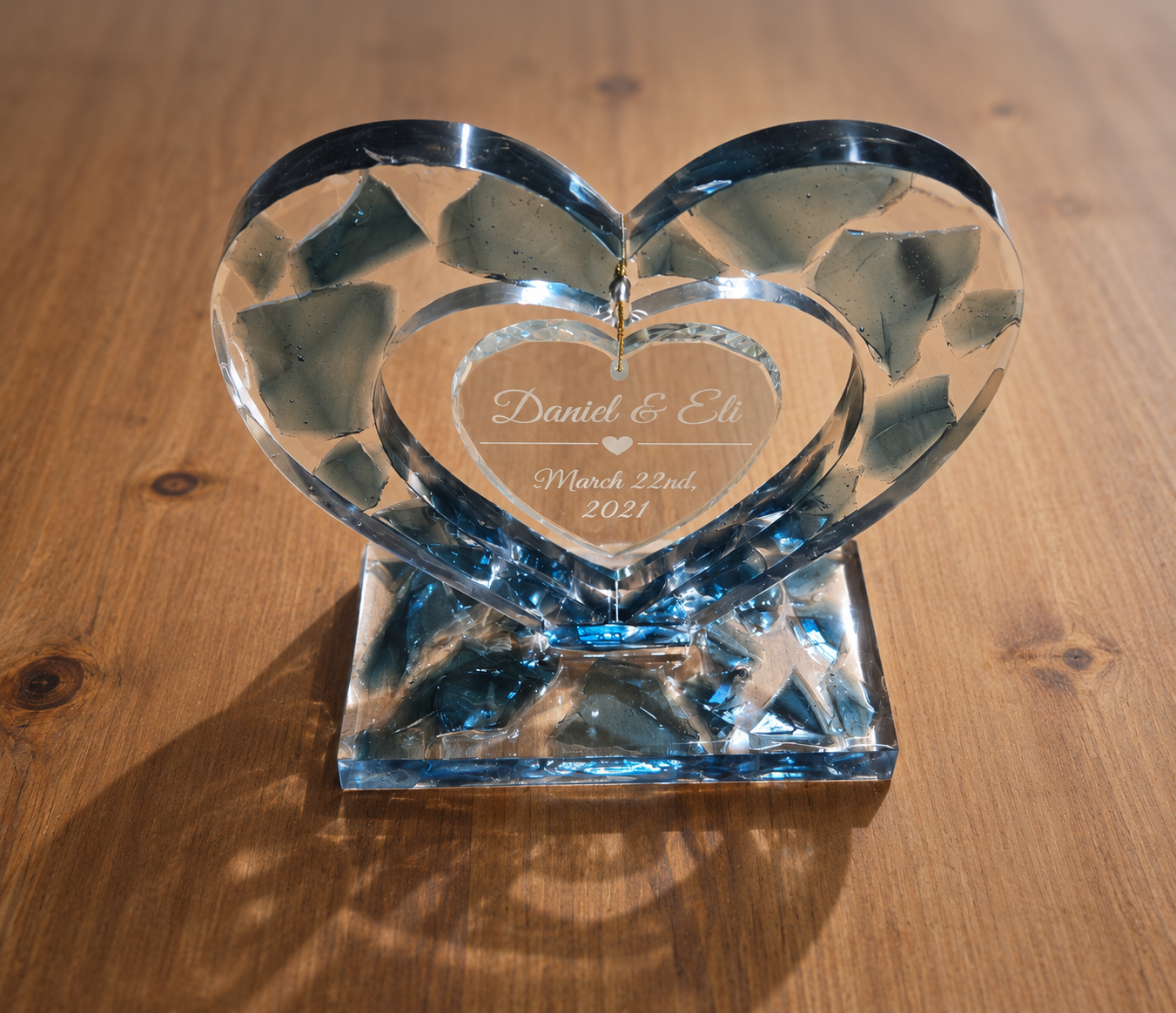 Personalized Chuppah Glass Keepsake