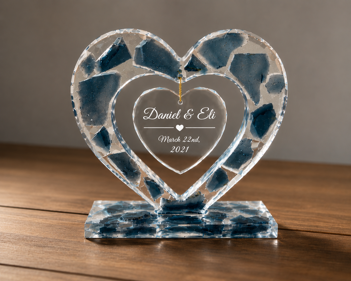 Personalized Chuppah Glass Keepsake
