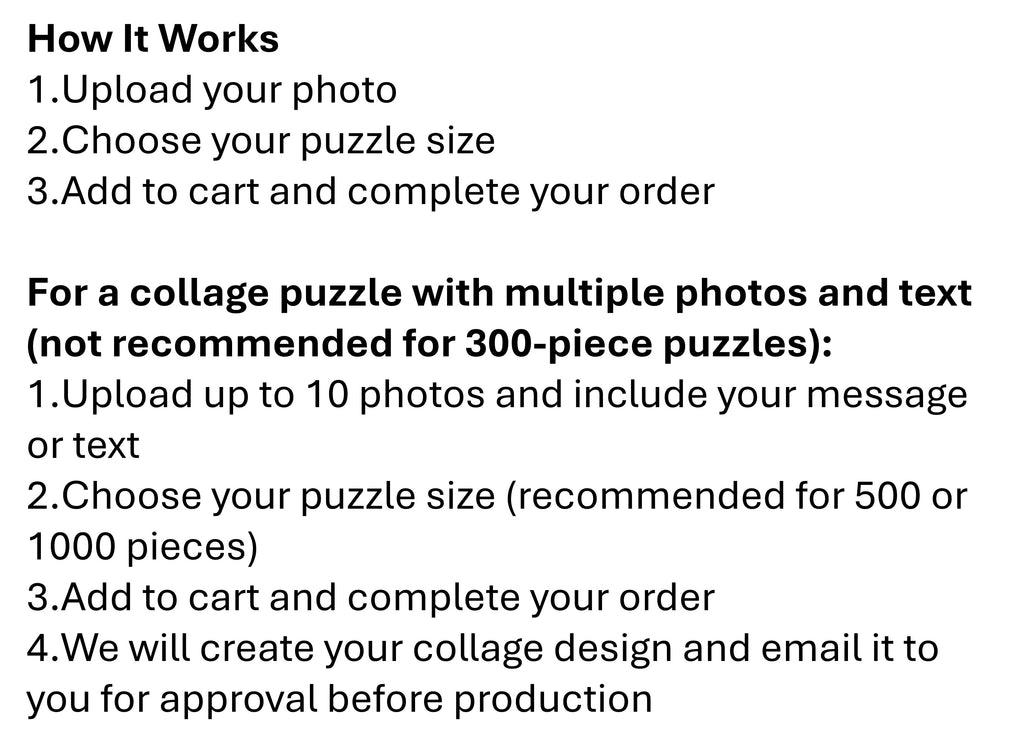 Personalised Photo Jigsaw Puzzle