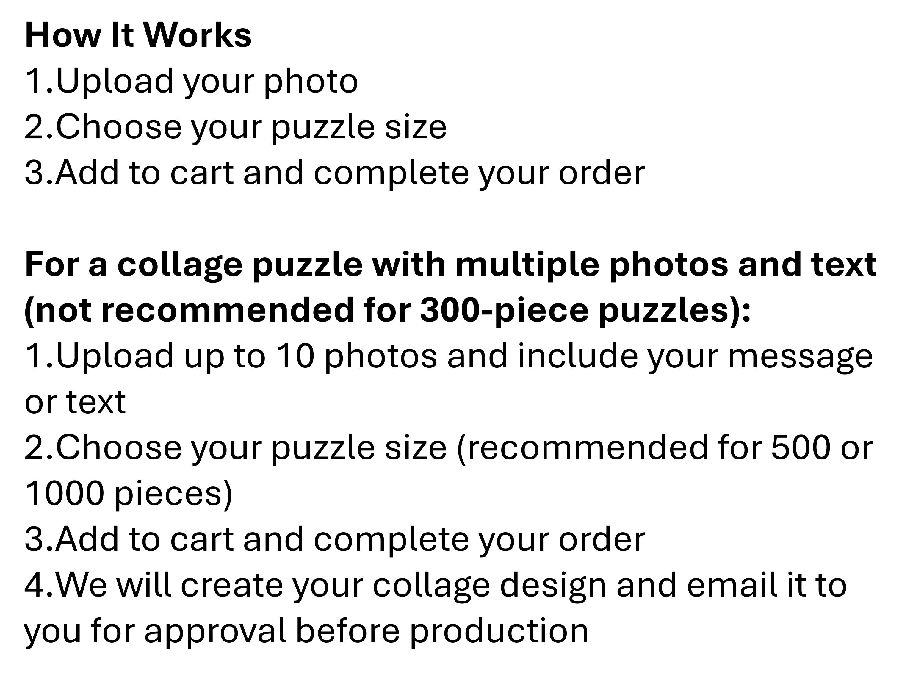 Personalised Photo Jigsaw Puzzle