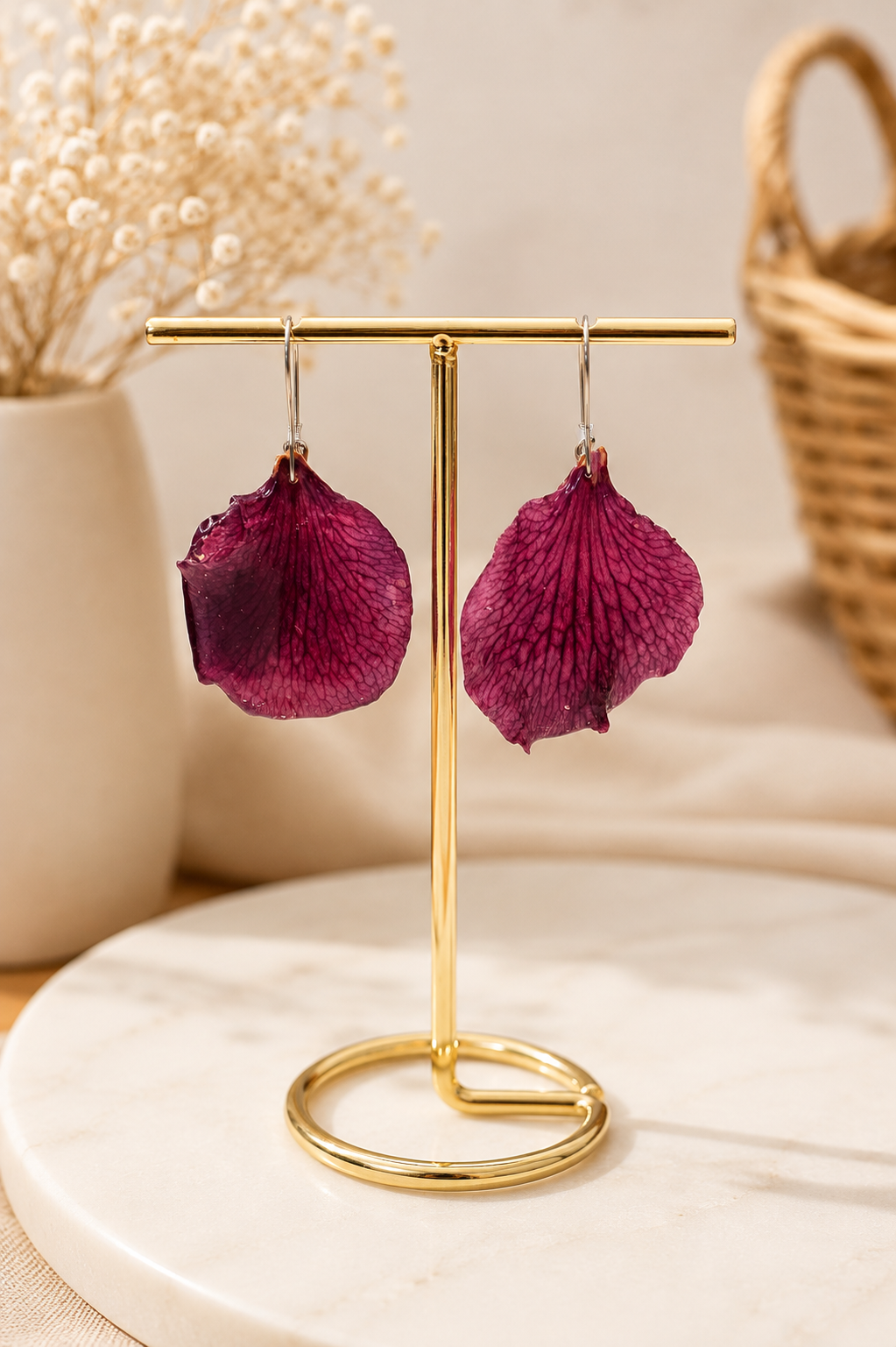 Rose Pendant & Matching Earrings