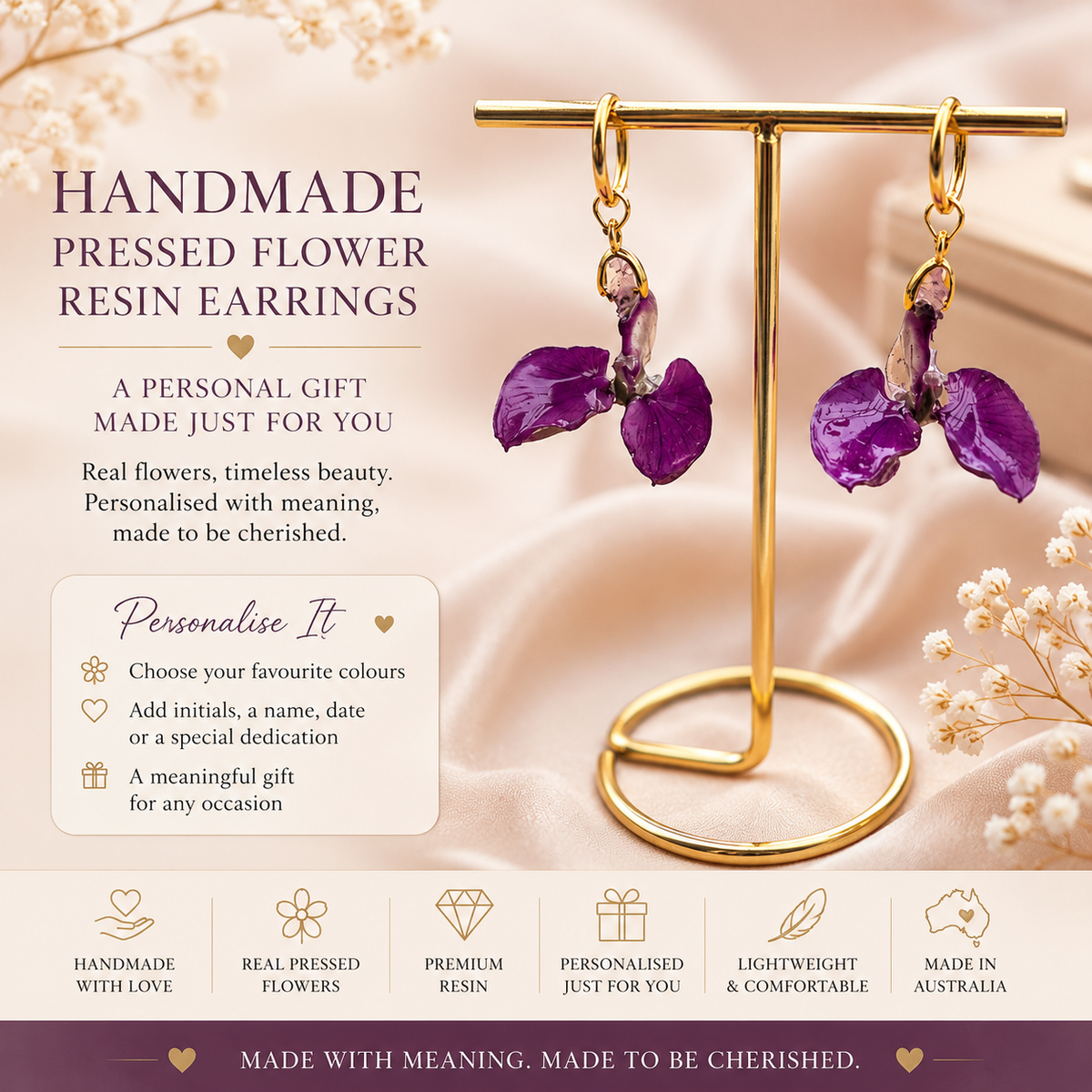 Happy Wanderer Flower Earrings