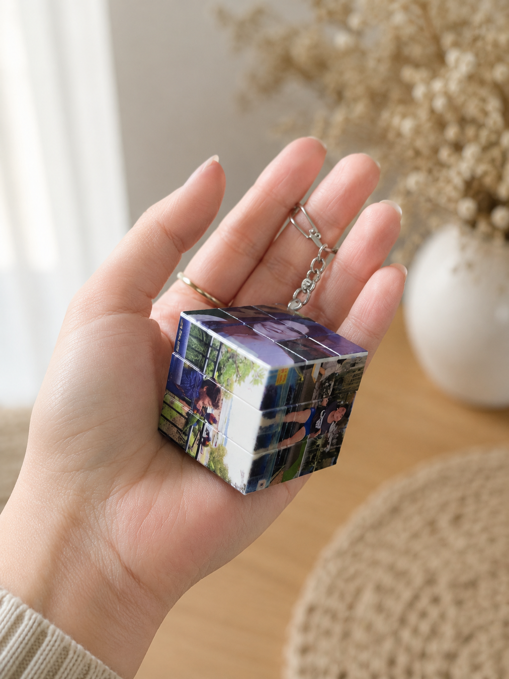 Personalised Photo Rubik’s Cube Key Ring