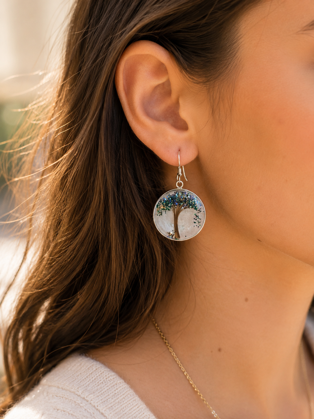 Personalised Hair Keepsake Earrings