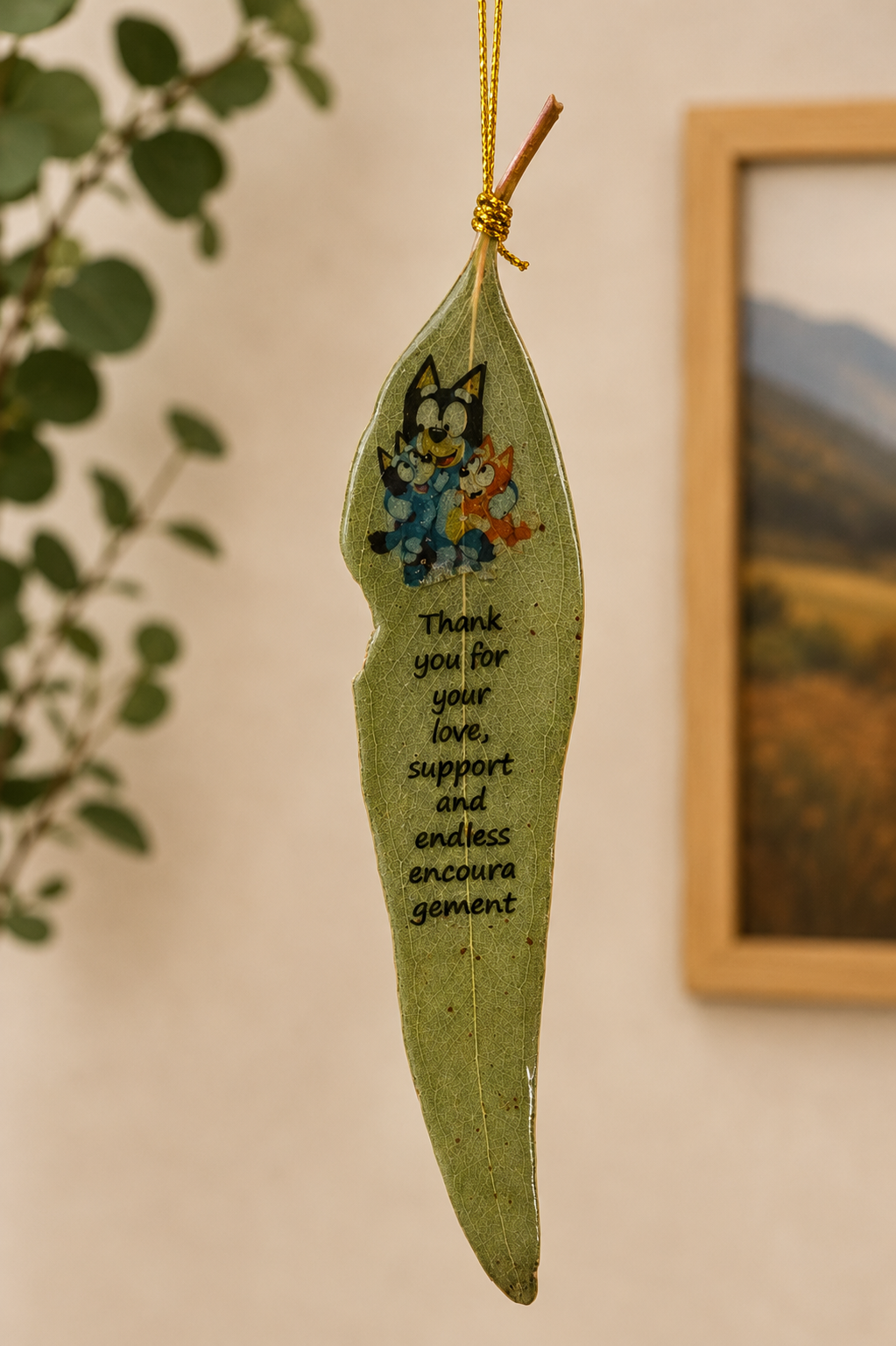 Father’s Day Gift - Personalised Gum Leaf
