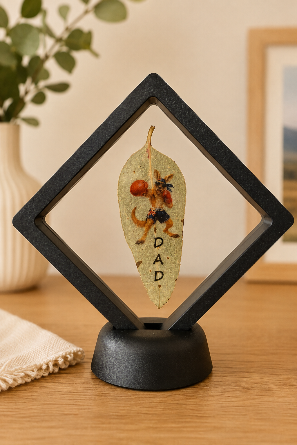 Father’s Day Gift - Personalised Gum Leaf