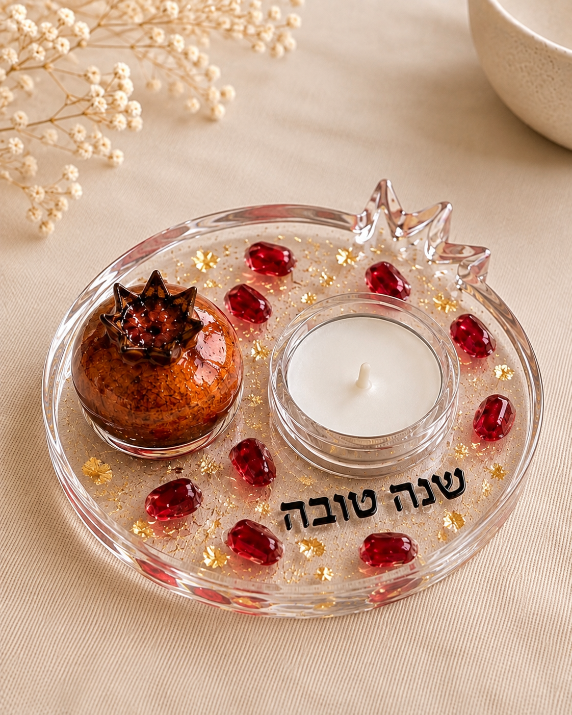 Pomegranate Candle Holder