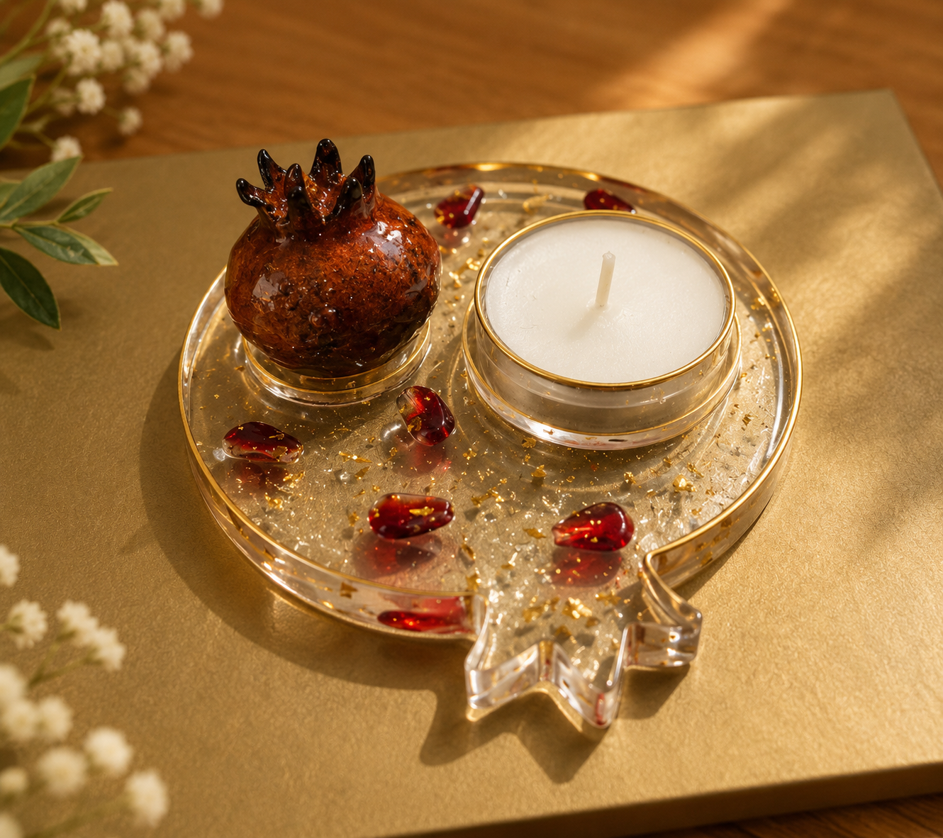 Pomegranate Candle Holder