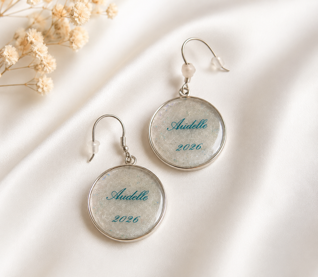 Personalised Hair Keepsake Earrings