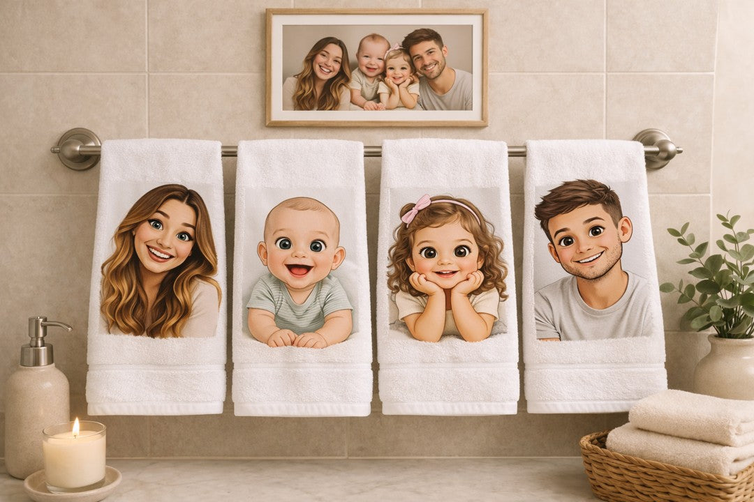 Personalised Photo Face Towel